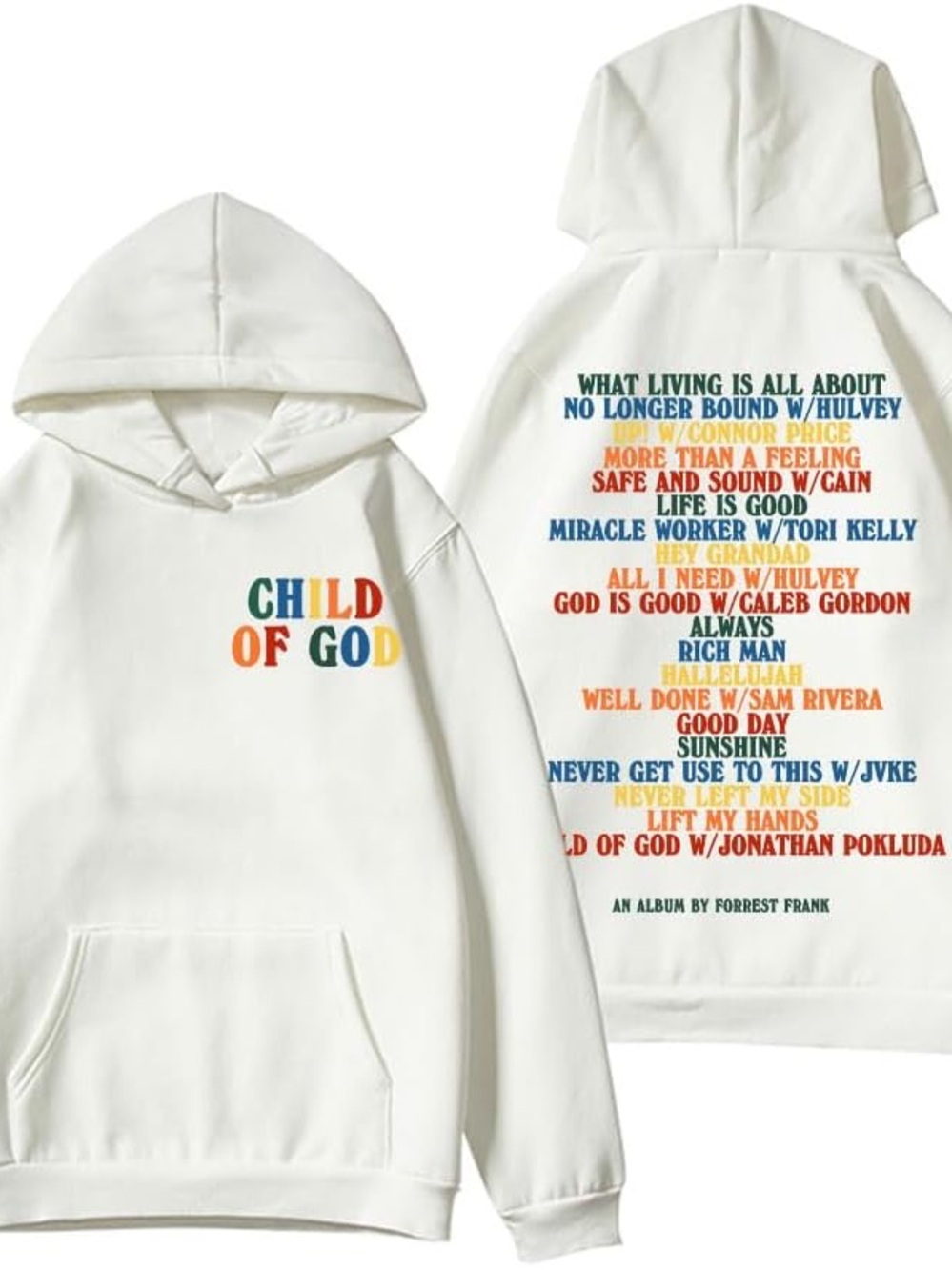 Brown 'Child of God' Graphic Hoodie - Men's Performance Pullover Hoodie